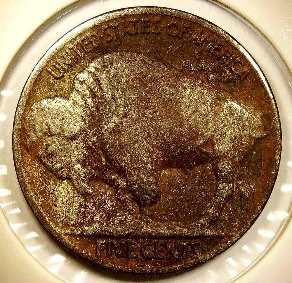 1936-S Buffalo Nickel 5 Cent