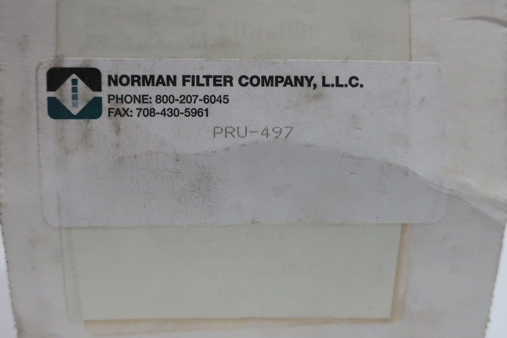 Norman Filter PRU-497 Hydraulic Filter Element