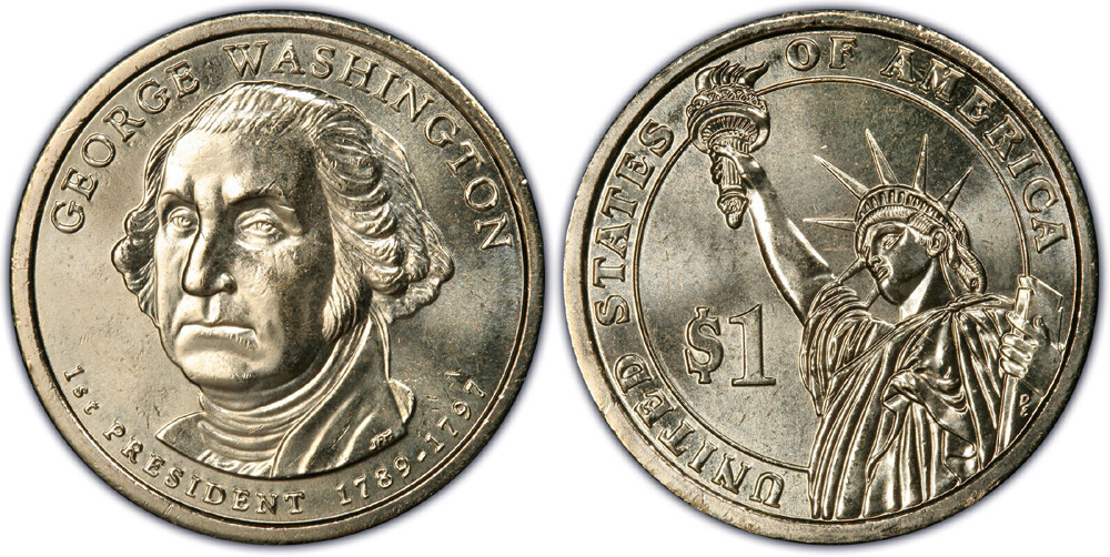  2007 P BU Washington Presidential Dollar from Mint Roll