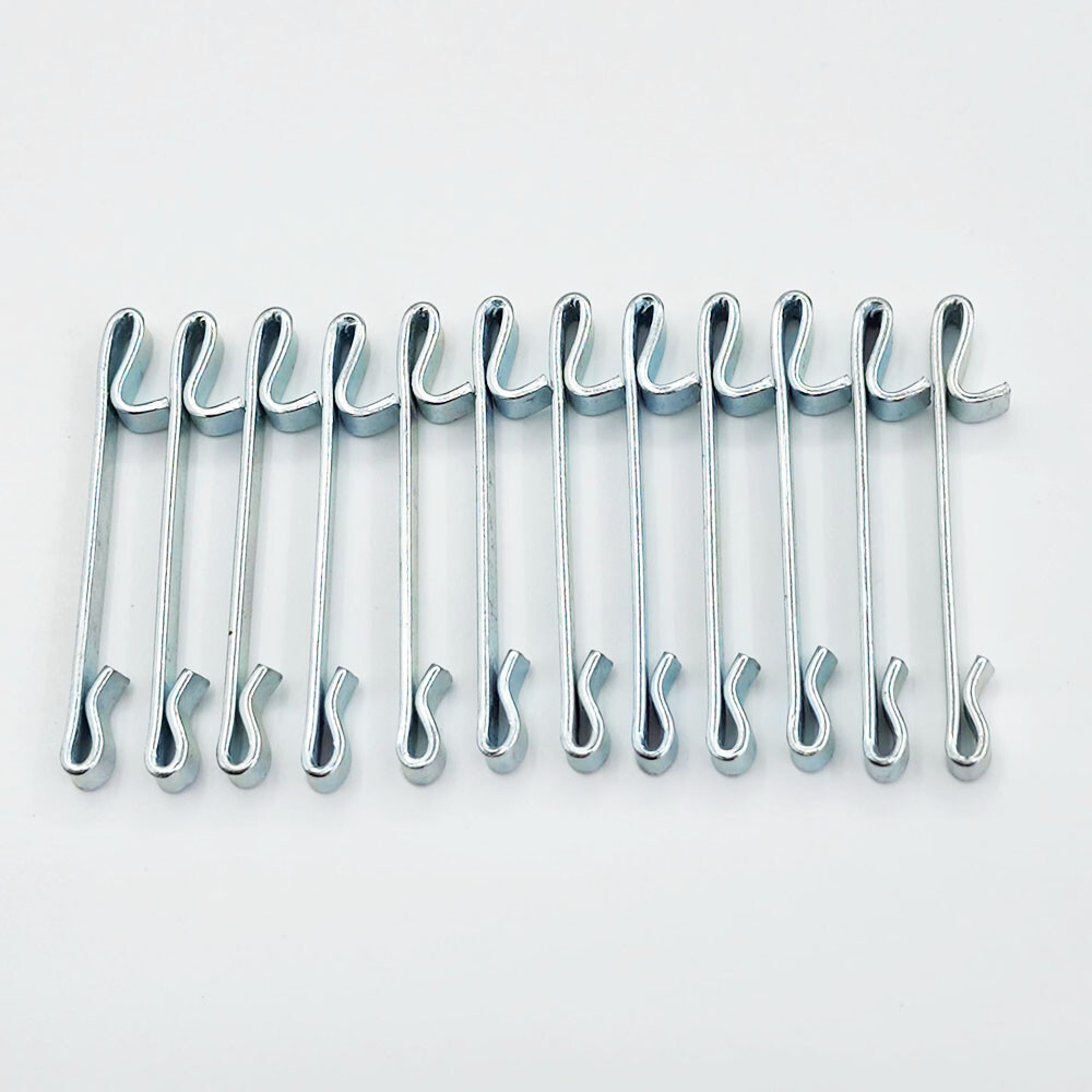 12 Pieces Early 2'' Double Loop Style Tool Box Drawer Slide Spring Keeper Clip