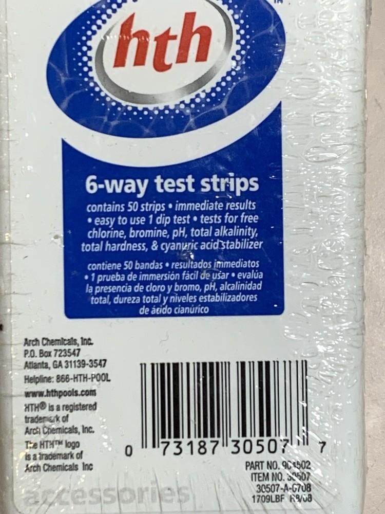 HTH 6-Way Test Strips , 50 ct $13.00