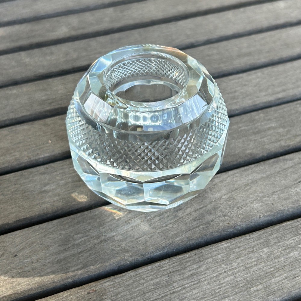  Thomas Webb & Son Crystal Faceted Matchstrike