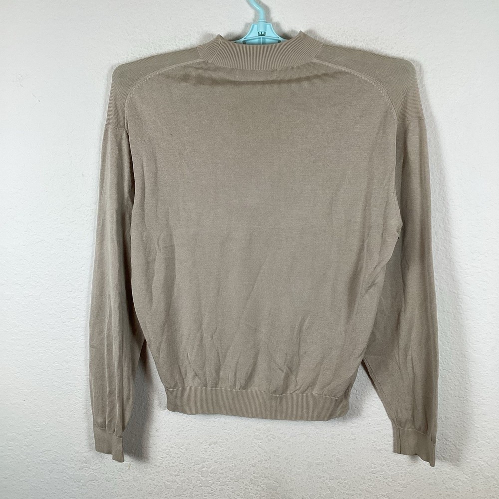 Pronto Uomo Mens Sweater Sz M Medium Long Sleeve Solid Soft Pullover Excellent