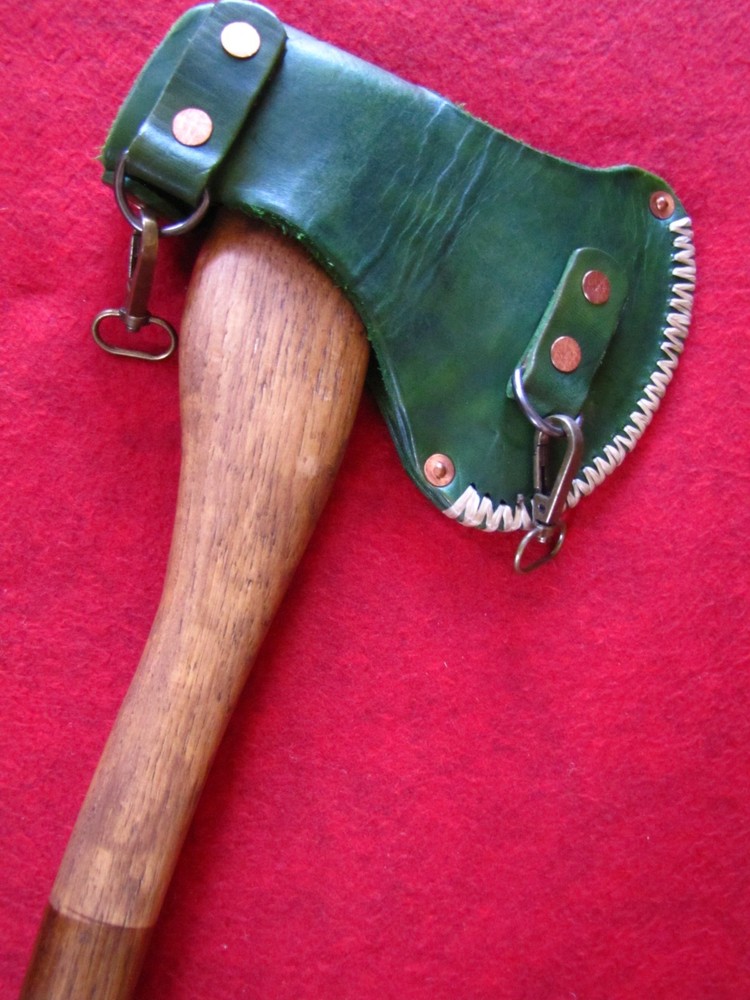 Marbles Axe Hatchet w/ Thick Leather Sheath 20" OAL