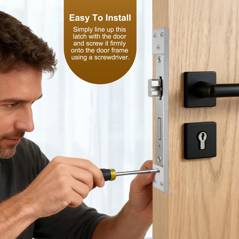 Security Shield for Door Lock, 7" Door Lock Protection, Silver