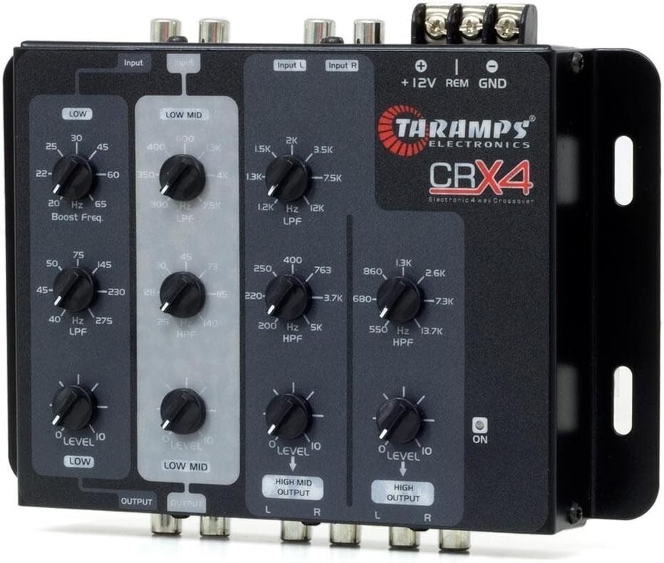 Lightweight Taramps Car Audio Processor - 4 Way Crossover with Wireless Control=