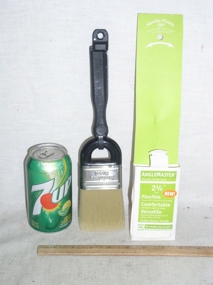 1 ANGLEMASTER 2-1/2" ADJ ADJUSTABLE ANY ANGLE ANGLED SWIVEL PIVOTING PAINT BRUSH