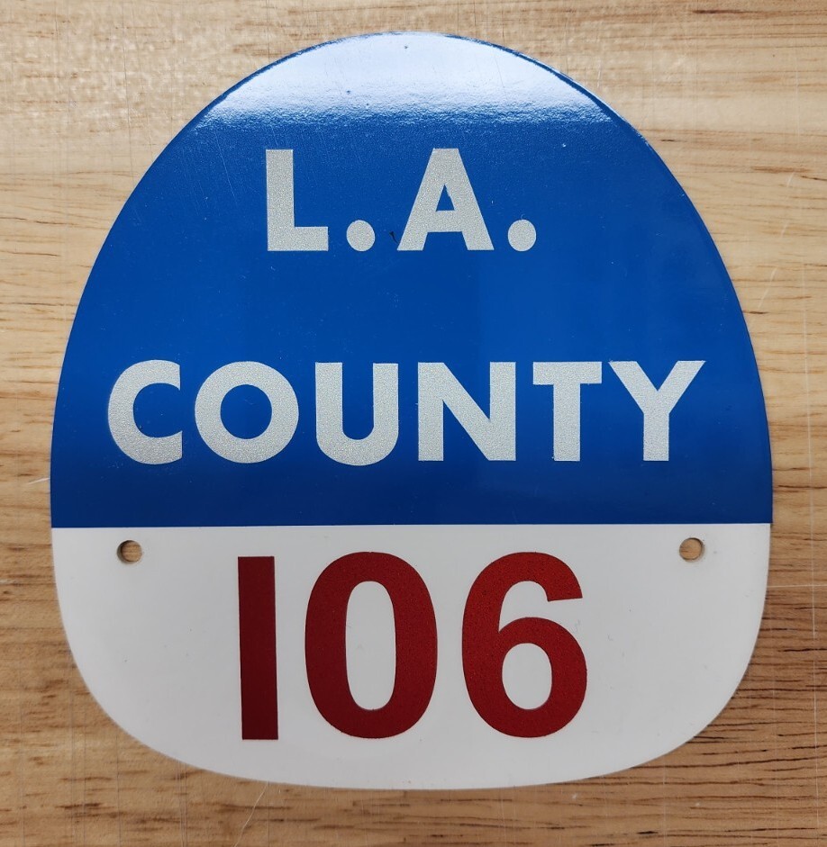 LA COUNTY 106 FIRE HELMET SHIELD