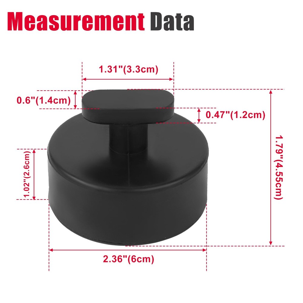 Lifting Jack Pad (4pcs) Compatible with Chevy Corvette C5 C6 C7 C8, Rubber Li...