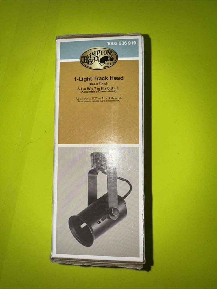 Hampton Bay 1-Light Track Head -Black