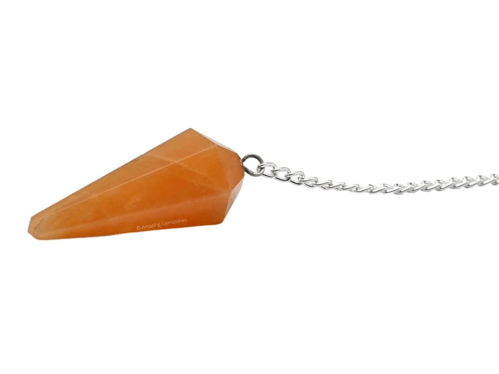 Red Aventurine Dowsing Crystal Pendulum
