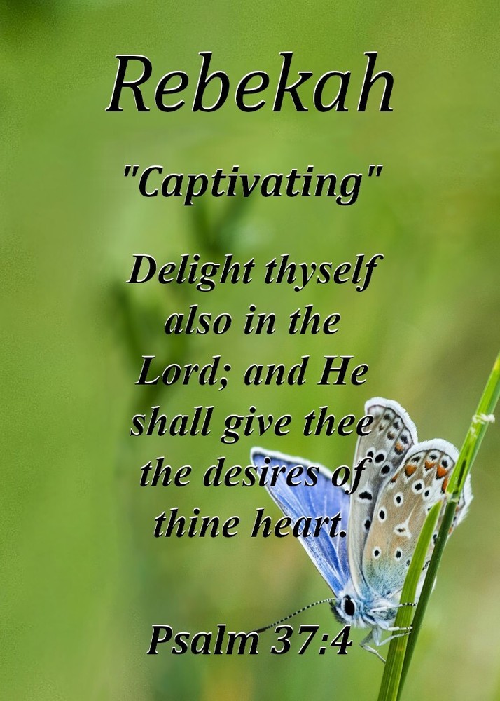 Rebekah Custom Keepsake Name Meaning Card for sswild83