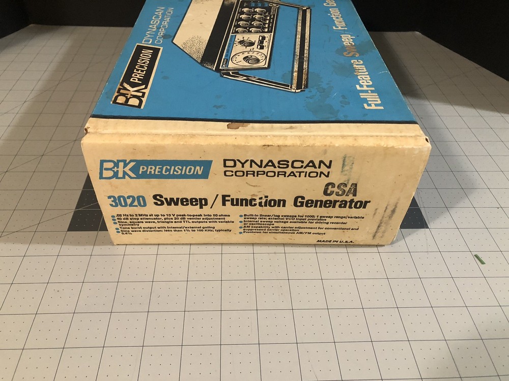 Rare B&K Precision 3020 Sweep/Function Generator NEW IN BOX