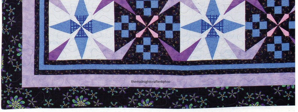 Stars Squared Quilt Pattern Pieced LF