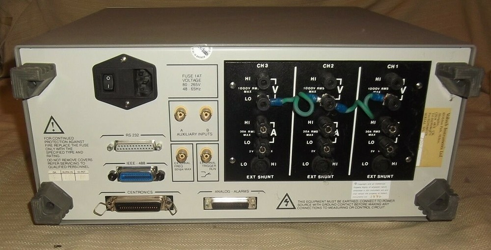 VOLTECH PM3300 UNIVERSAL POWER ANALYZER