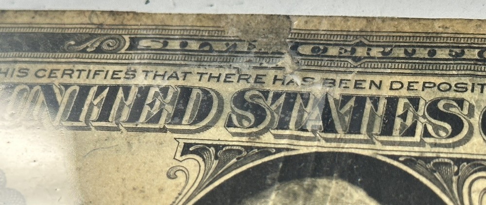 1923 LARGE SIZE $1 SILVER CERTIFICATE | TAPED