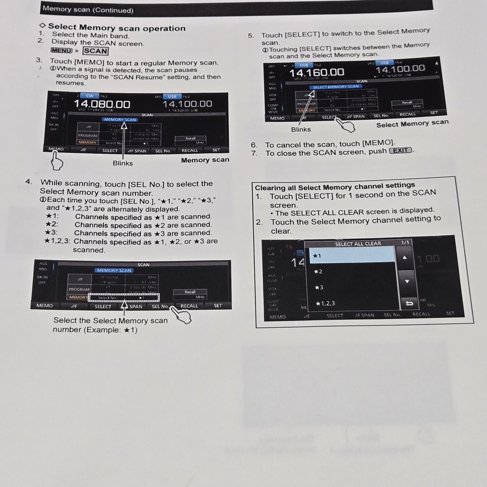 Icom IC-7610 Advanced Instruction Manual Full Color & Protective Plastic Covers