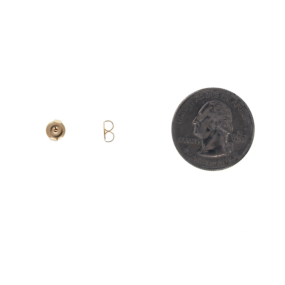 5 Pair - Medium Earring Back, Gold Filled Replacement Earring Backs, GF5010