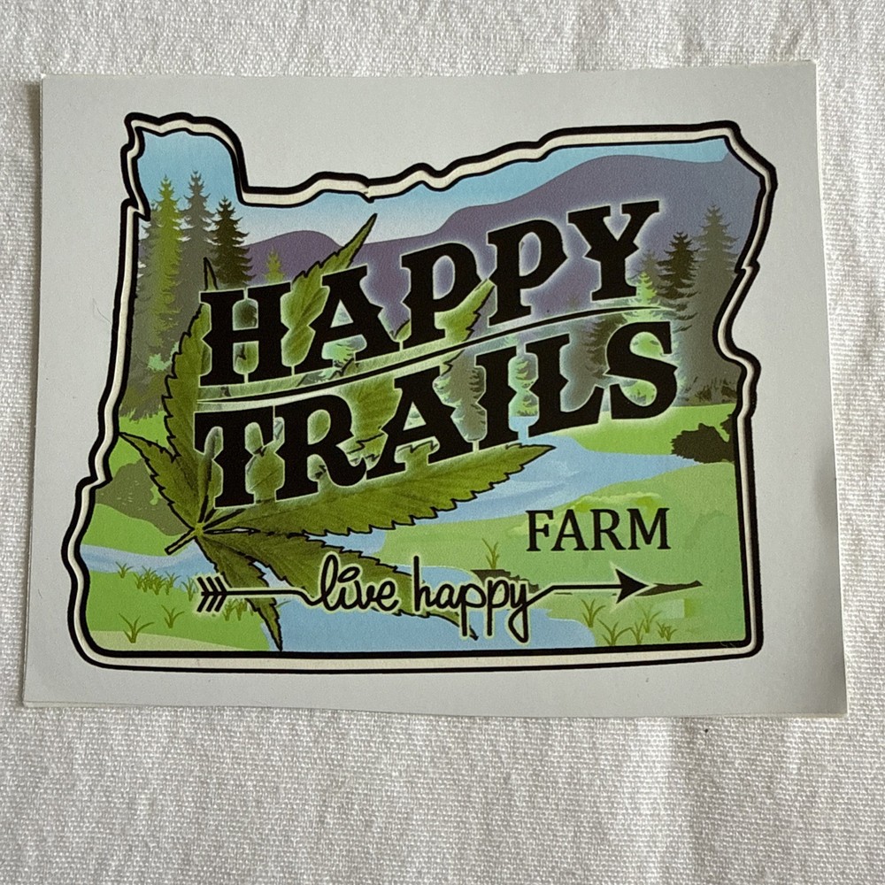 Happy trails farm Cannabis Sticker