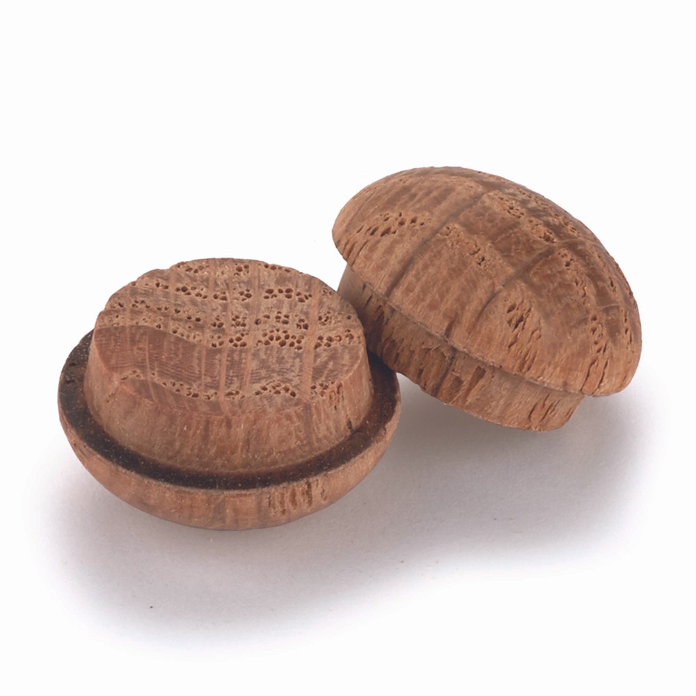Oak Button Top Screw Hole Plugs 3/8" 100  pack