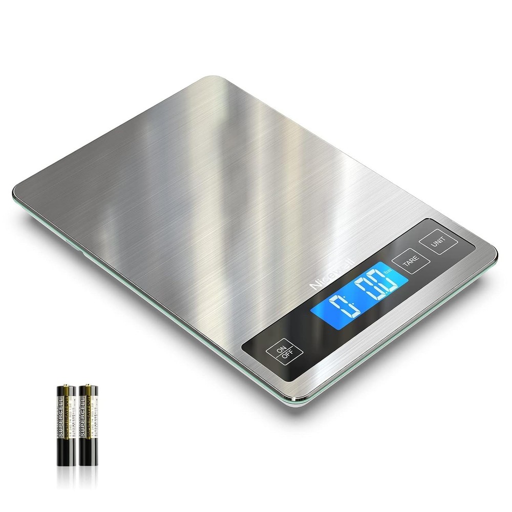 Sleek 22lb Kitchen Scale - Digital Display & Easy Tare Function for Home Use