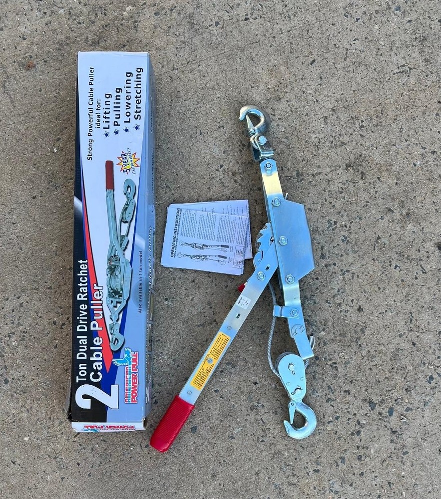 American Power Pull 2 Ton Cable Puller 18200 in Original Box