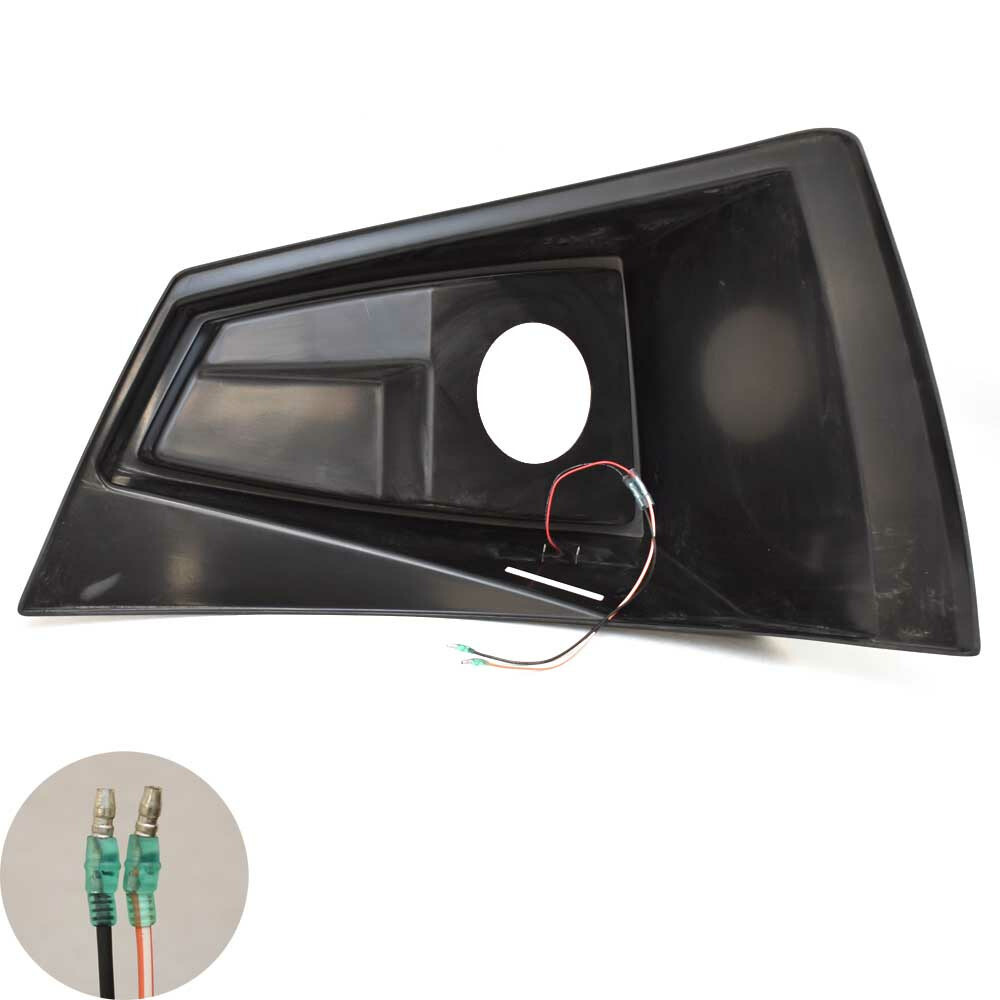 Tracker Boat Blank Speaker Side Panel 323798 | w/ LED Light Black