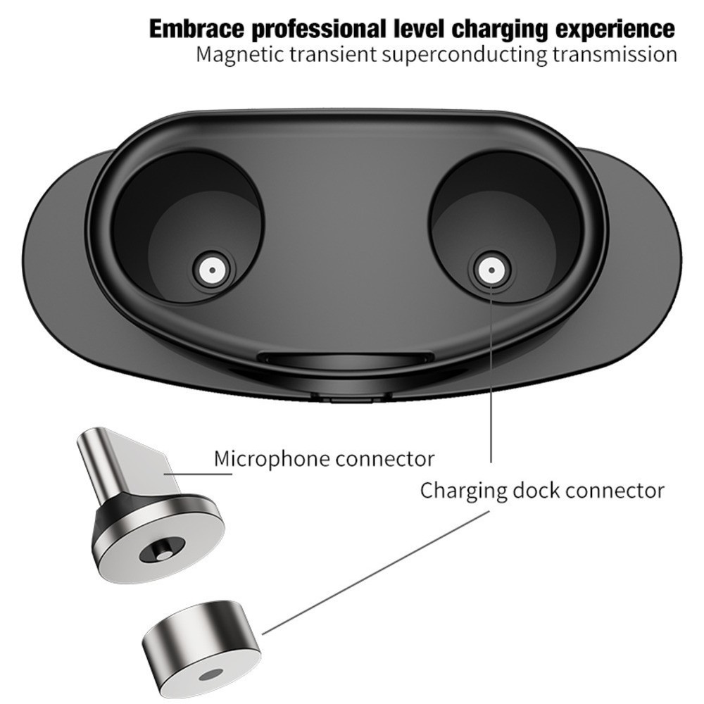 Wireless Microphone Charging Dock with USB C Fast Charge and Compact Size