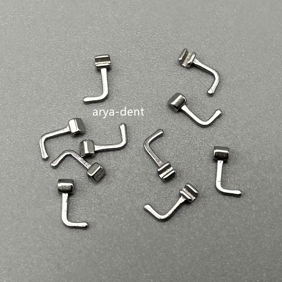 10pcs/pack Dental Orthodontic 90degrees Crimpable Hooks Right/Left Bending Hook