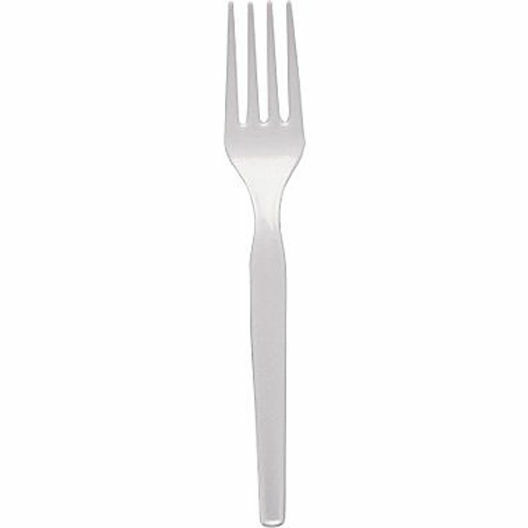 Dixie Heavy Medium Weight Plastic Forks White 100 per Pack Strong