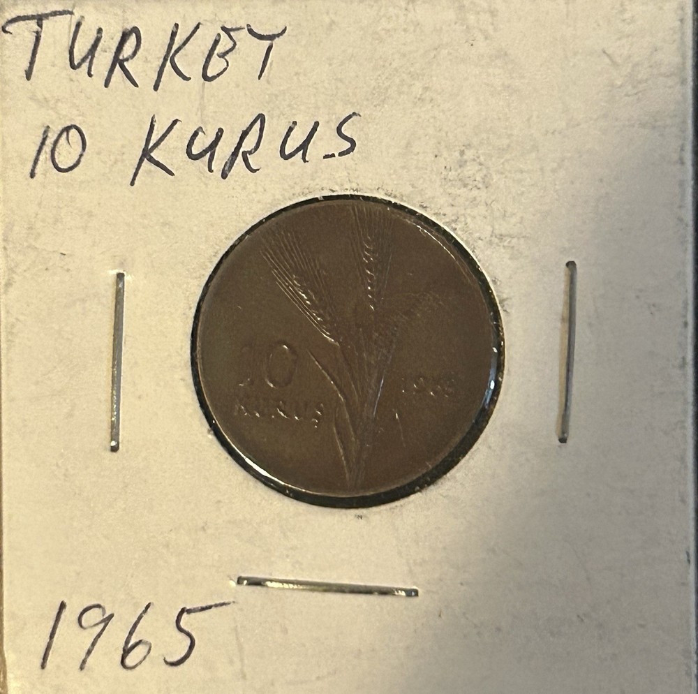 1965 TURKEY 10 KURUS AU