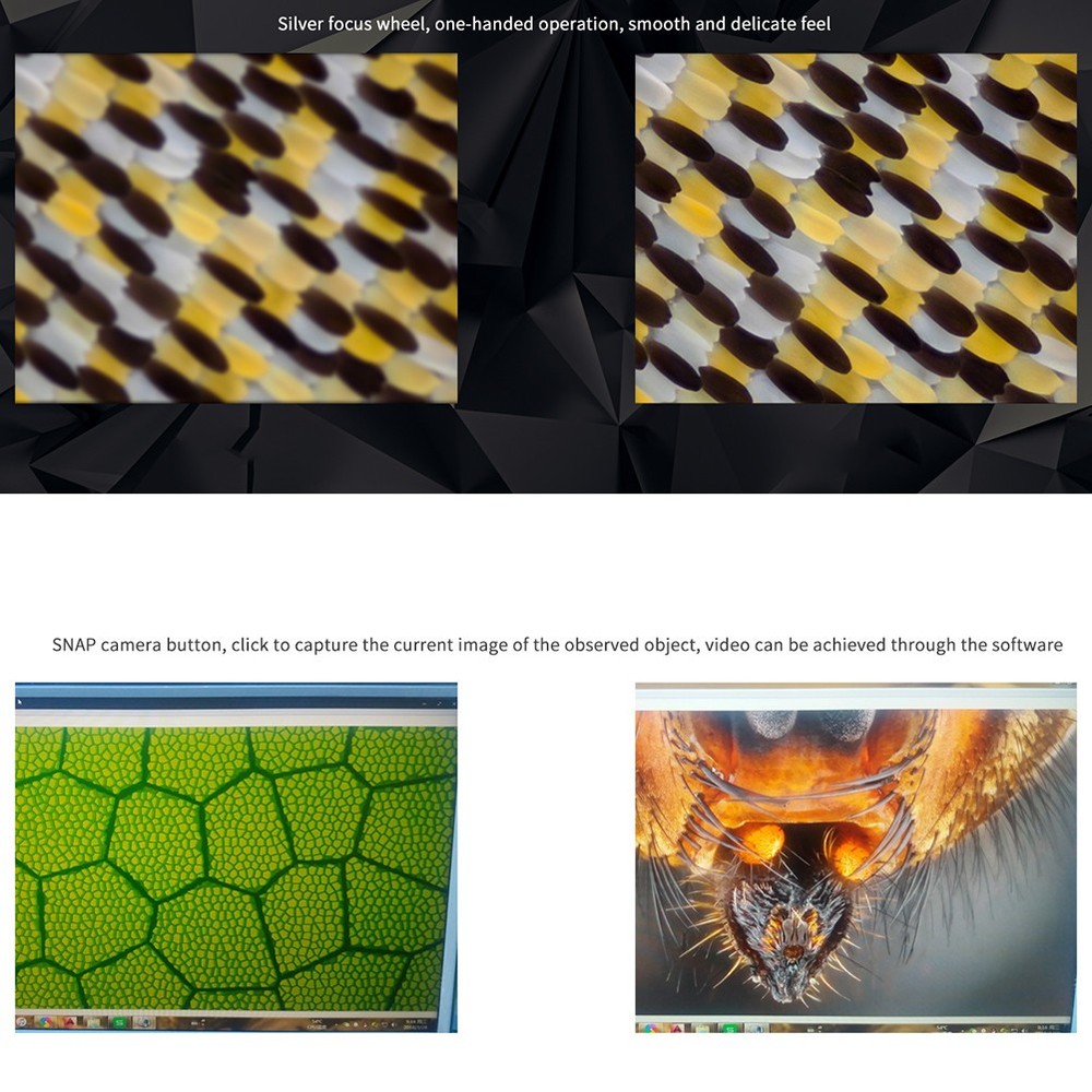 3 in Magnifier for Soldering Usb Microscope Computer Screen with Stand