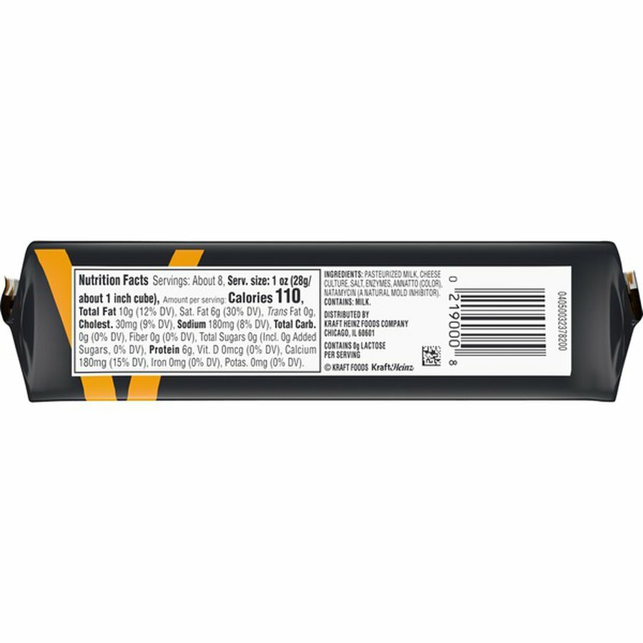 2 pack Cracker Barrel Sharp Yellow Cheddar Cheese, 2x8 oz Block (1 pound)