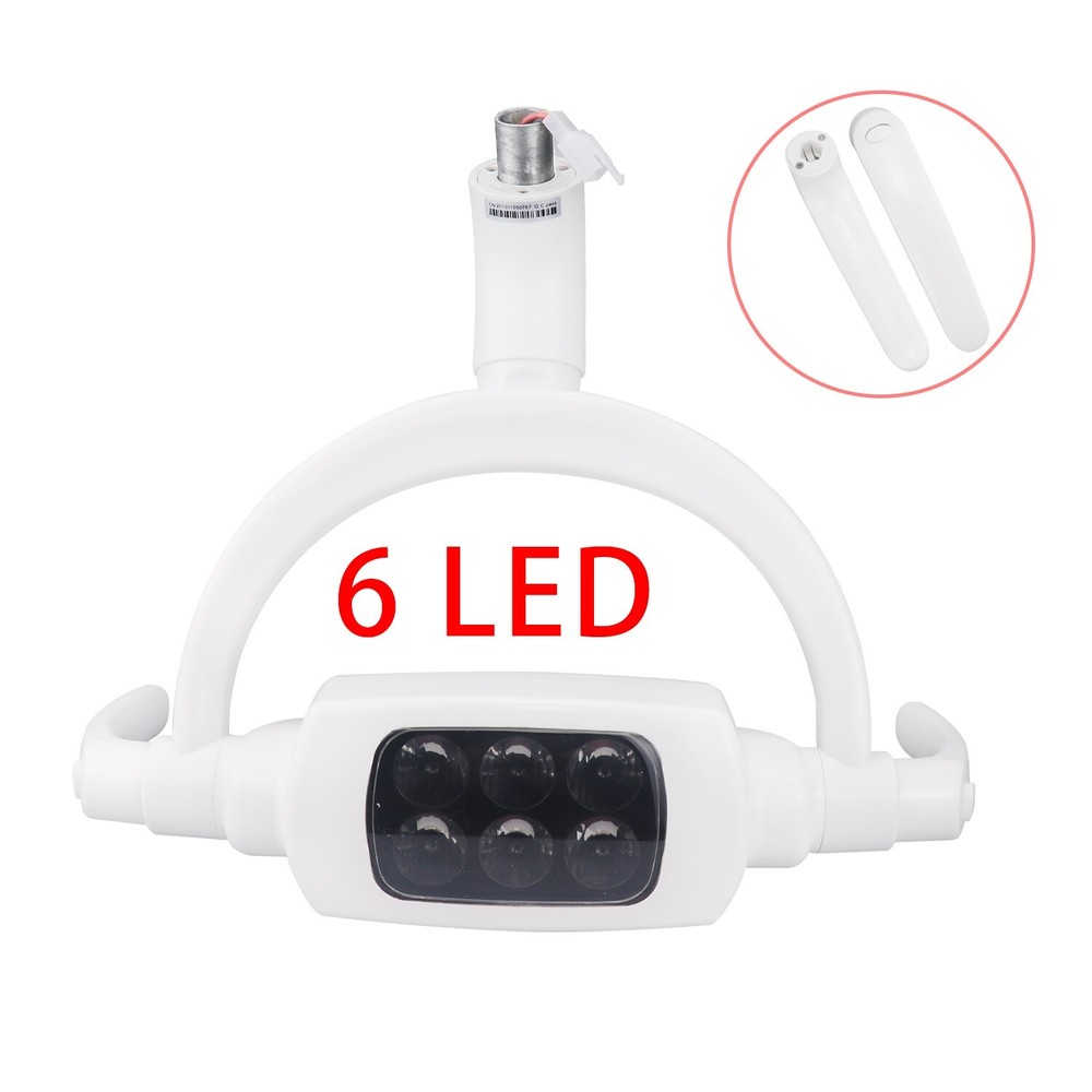 Dental Ceiling Mounted Induction Lamp 6 LED Shadowless Light Sensor Switch US