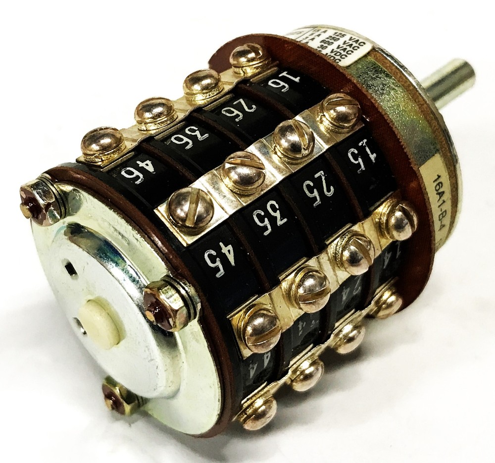 Shallco Rotary Selector Switch 16A1-B-4 NOS