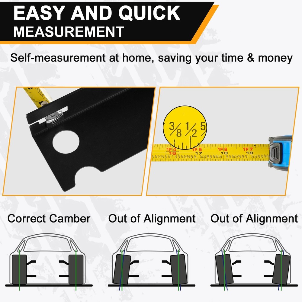 Wheel Alignment Tool with Imperial Tape Measure, Upgraded Automotiv... Fast Ship