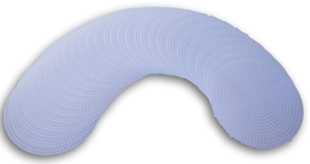 Plastic Canvas Circle - 4.5 Inch Diameter - 30 Pack