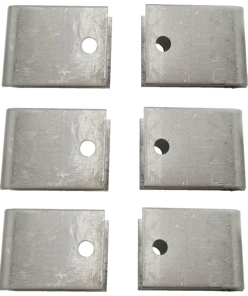 6 Steel Hangers 1.91" Wide 3.875" Ht 3" Long Trailer Leaf Spring Axle Suspension