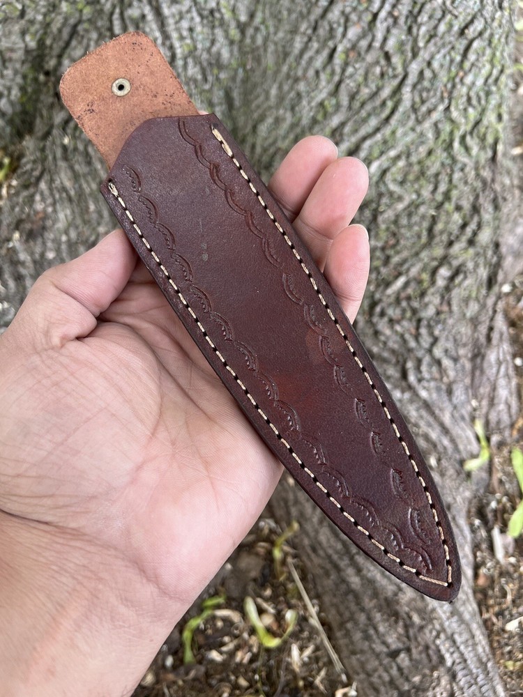 Custom Handmade Fixed blade Cow Leather Sheath / Holster / Dagger Knife