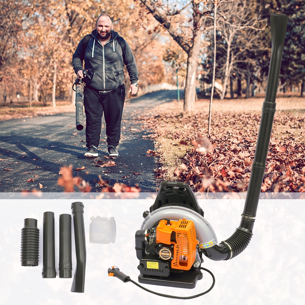 Upgraded 63CC 2-Stroke Backpack Leaf Blower, 4.3HP, 850CFM Powerful Performance