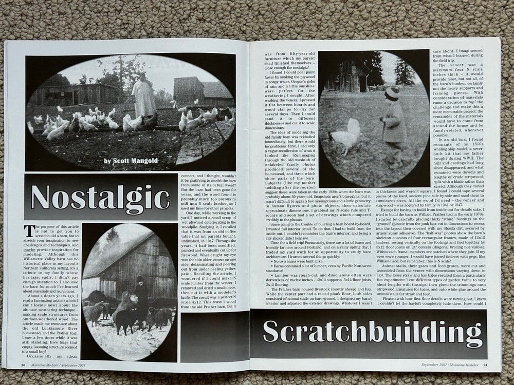 1997 Mainline Modeler Magazines