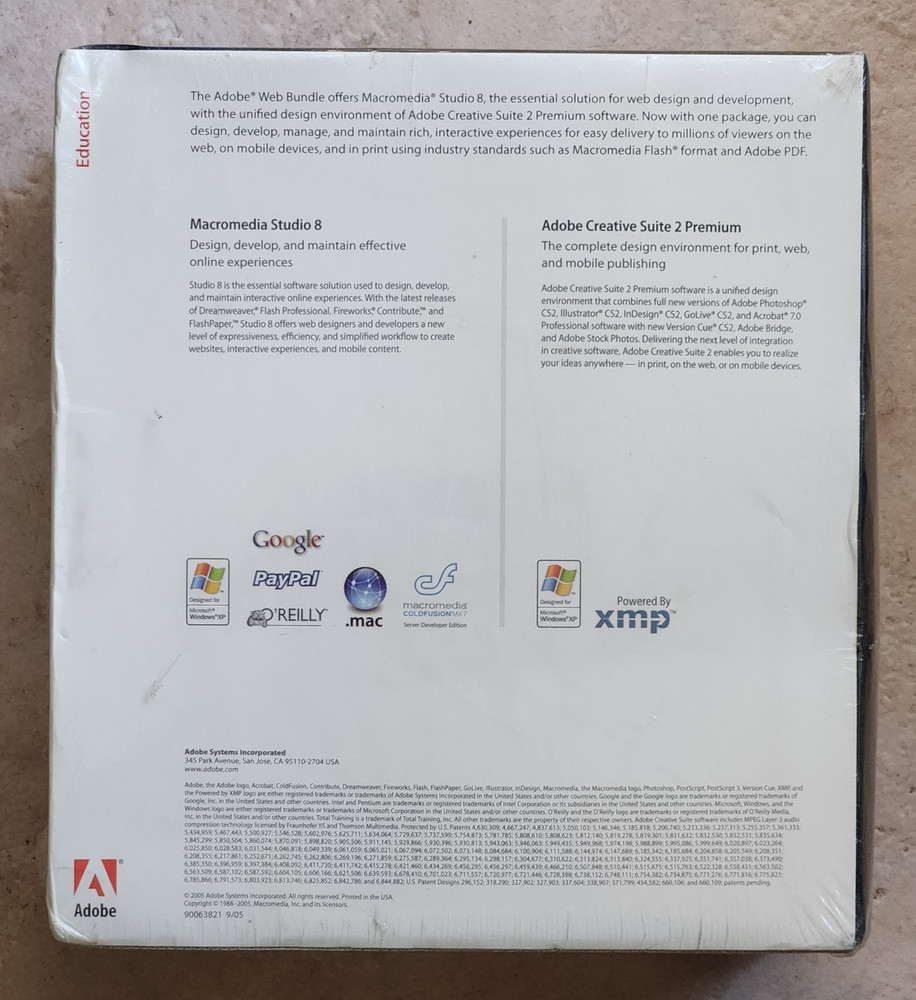 Adobe Creative Suite 2 Premium STUDIO 8 For Windows Brand New Sealed
