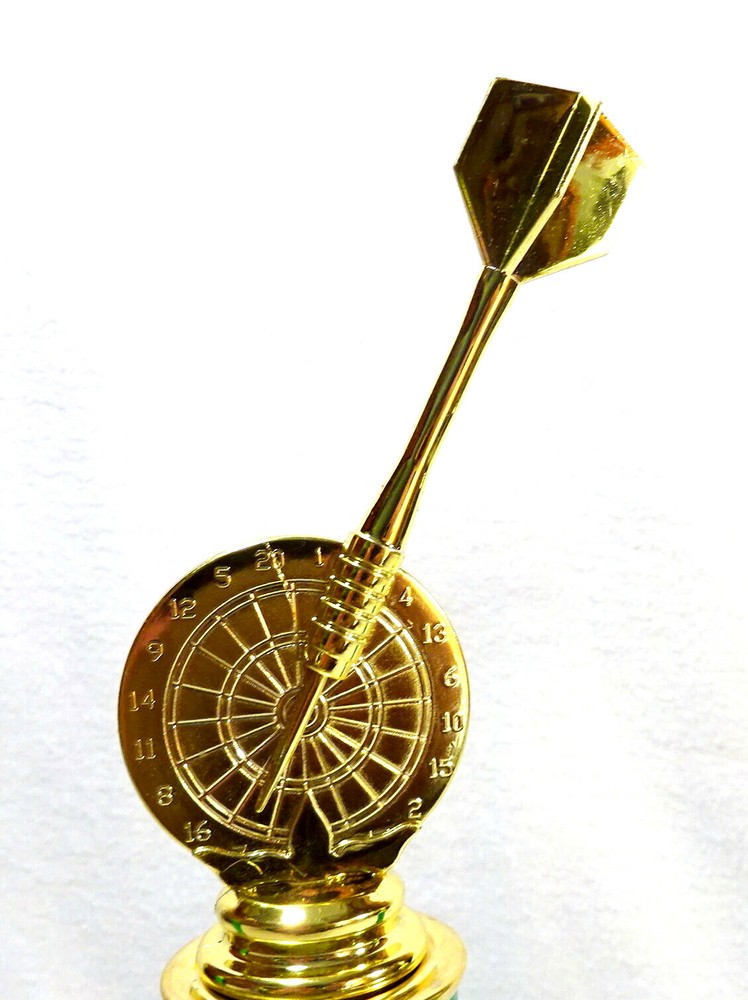 DART TROPHY BLACK MARBLE BASE DARTS #9