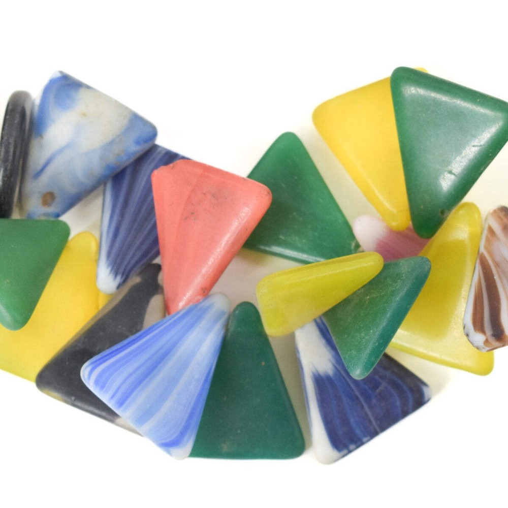 Triangular and Teardrop Wedding Trade Beads Sidley Collection
