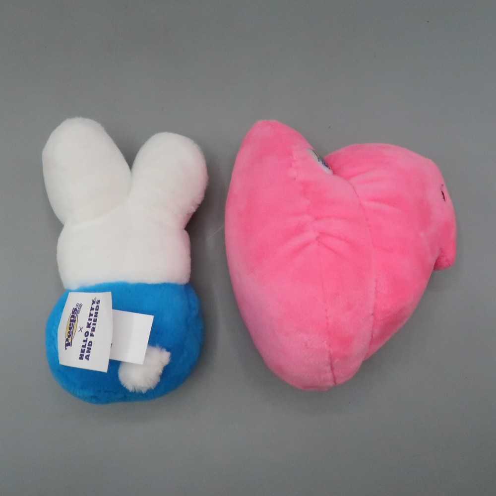 Small Pink Chick Peep & Hello Kitty theme Marshmallow Candy 4" Plush Easter