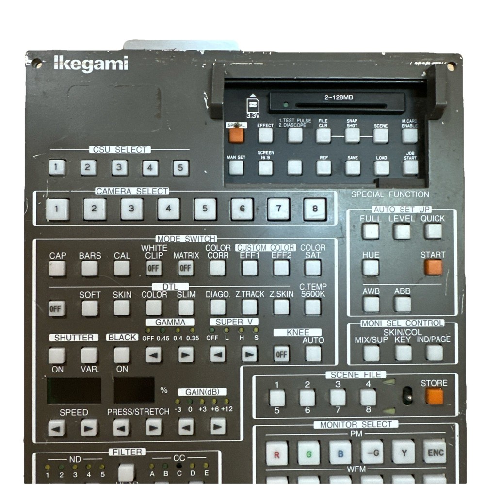 Ikegami MCP-110 Master Control Panel W/ Cable Ships Free