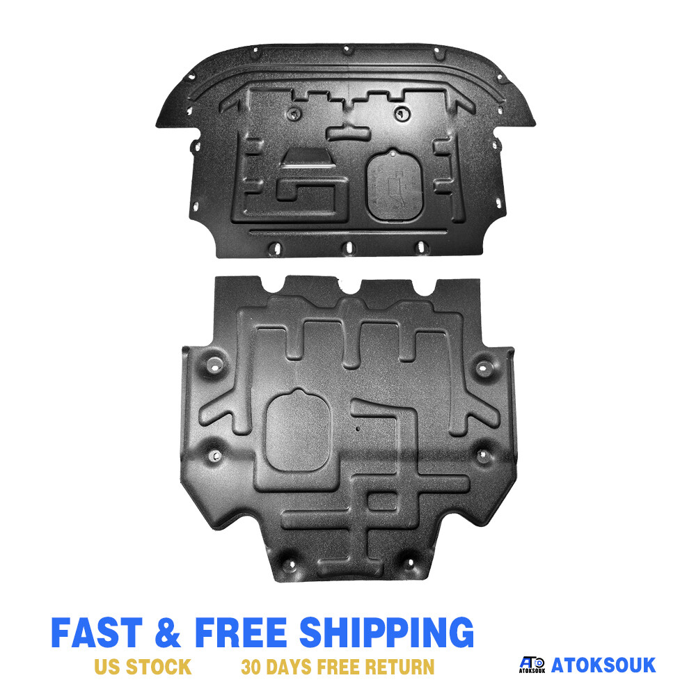 2Pcs For Audi A6 2012-2018 Under Engine Splash Guards Front Engine Mud Flaps