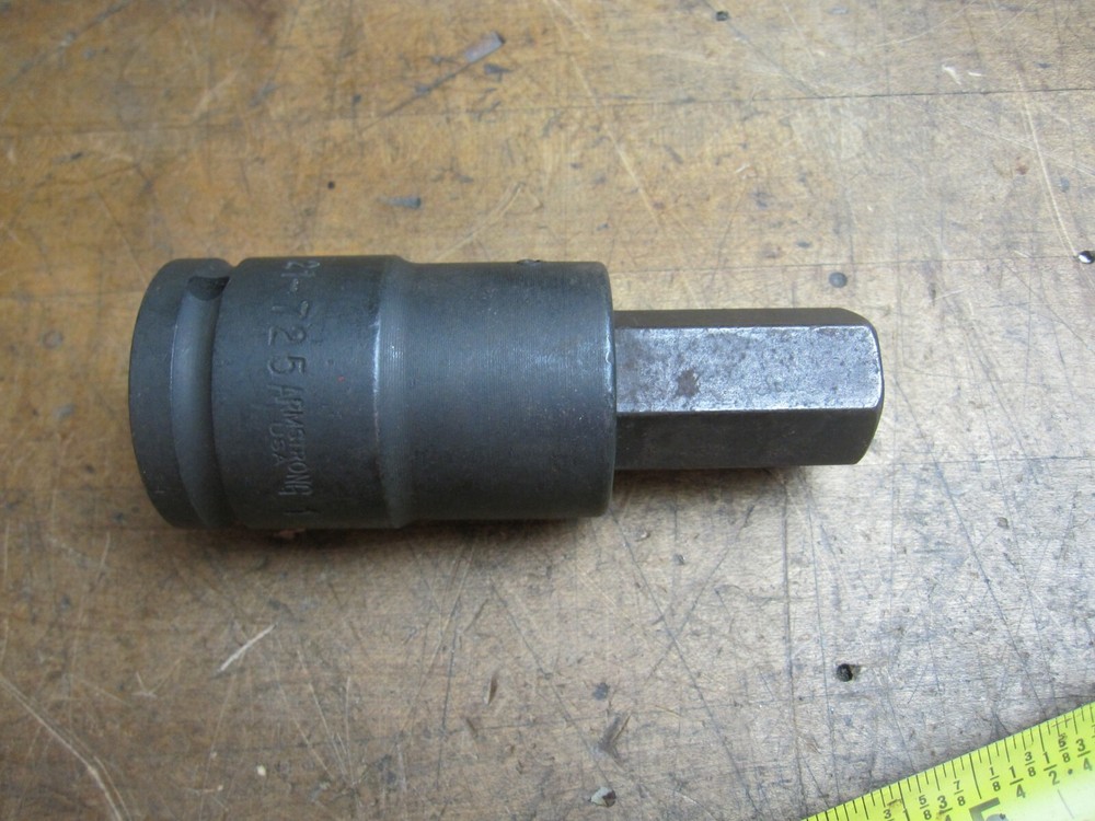 Armstrong 21-725 3/4" drive 1" impact hex bit socket