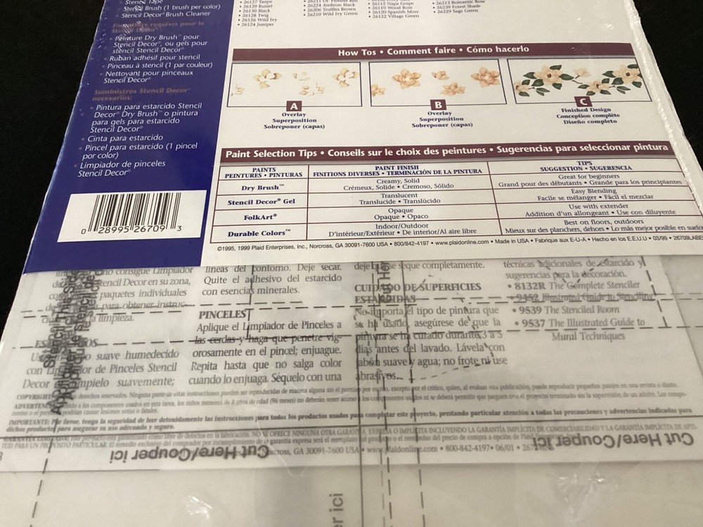 New Package of Plaid Co. Stencil Decor Multiple Layer Boarder Patterns