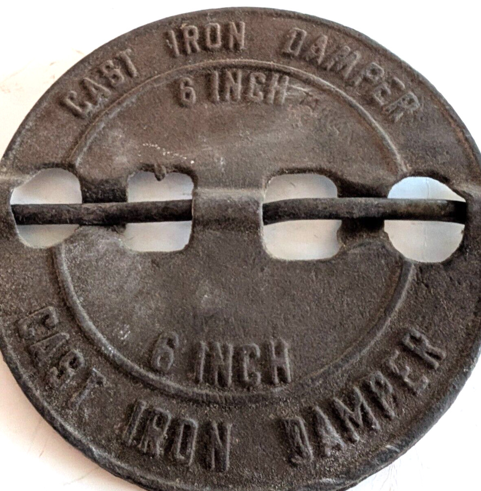 Heavy Cast Iron Damper 6"